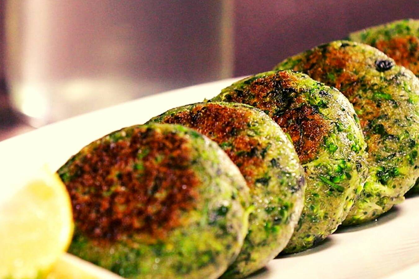 Broccoli sweet potato tikki
