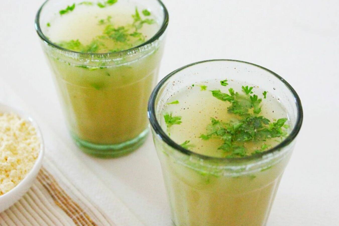 spiced sattu buttermilk