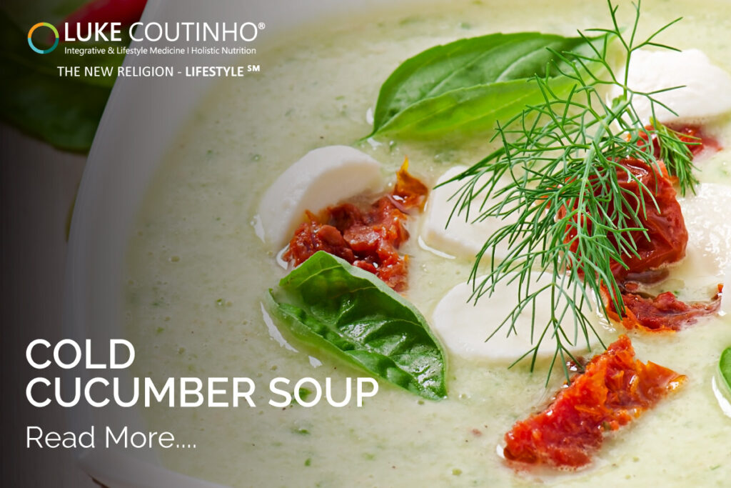 Cold cucumber soup - Sip, chill and refresh.