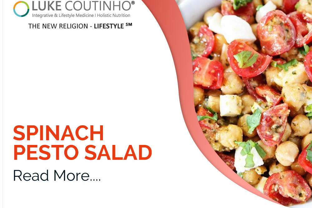 Spinach Pesto Chickpea Salad: Taste the Summer