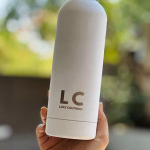 Premium Grade Stainless Steel Sipper Water Bottle by Luke Coutinho (500 ml) - Leakproof, Durable, BPA-Free, Non-Toxic - Ideal for Office, Gym, and More!