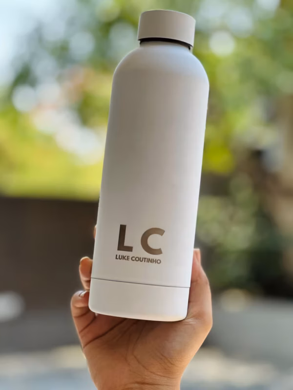Premium Grade Stainless Steel Sipper Water Bottle by Luke Coutinho (500 ml) - Leakproof, Durable, BPA-Free, Non-Toxic - Ideal for Office, Gym, and More! Premium Grade Stainless Steel Sipper Water Bottle by Luke Coutinho (500 ml) - Leakproof, Durable, BPA-Free, Non-Toxic - Ideal for Office, Gym, and More!