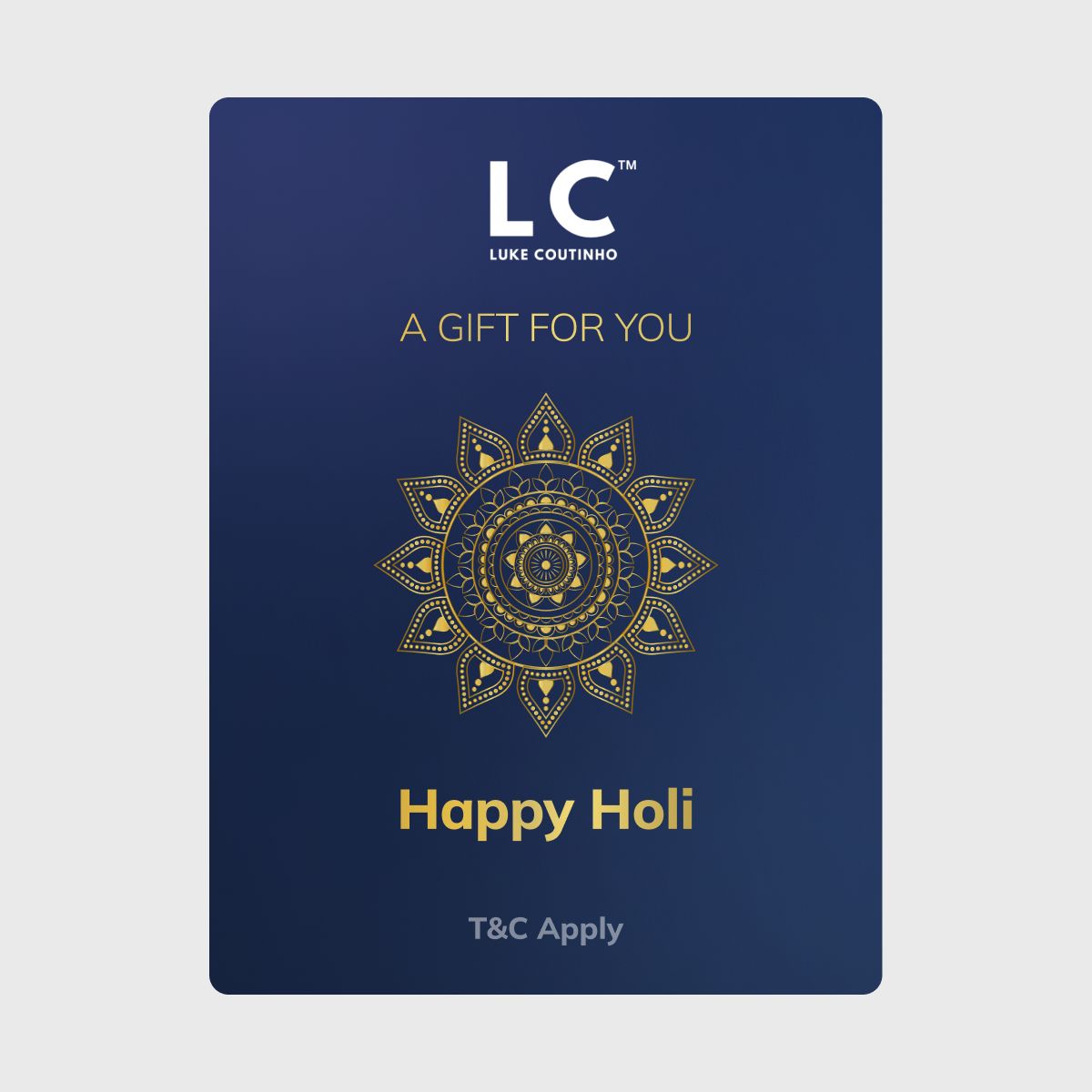 Holi Gift Card Holi Gift Card