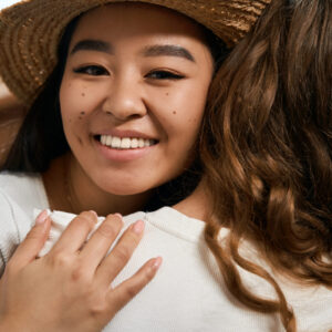 Teen and adult learning forgiveness in wellness course