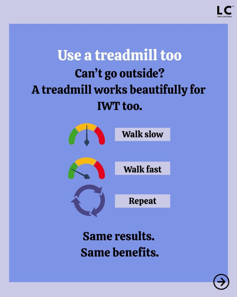 Walking Isn't Unless. You Just Aren't Doing It Right. Try Interval Walking Training interval walking training