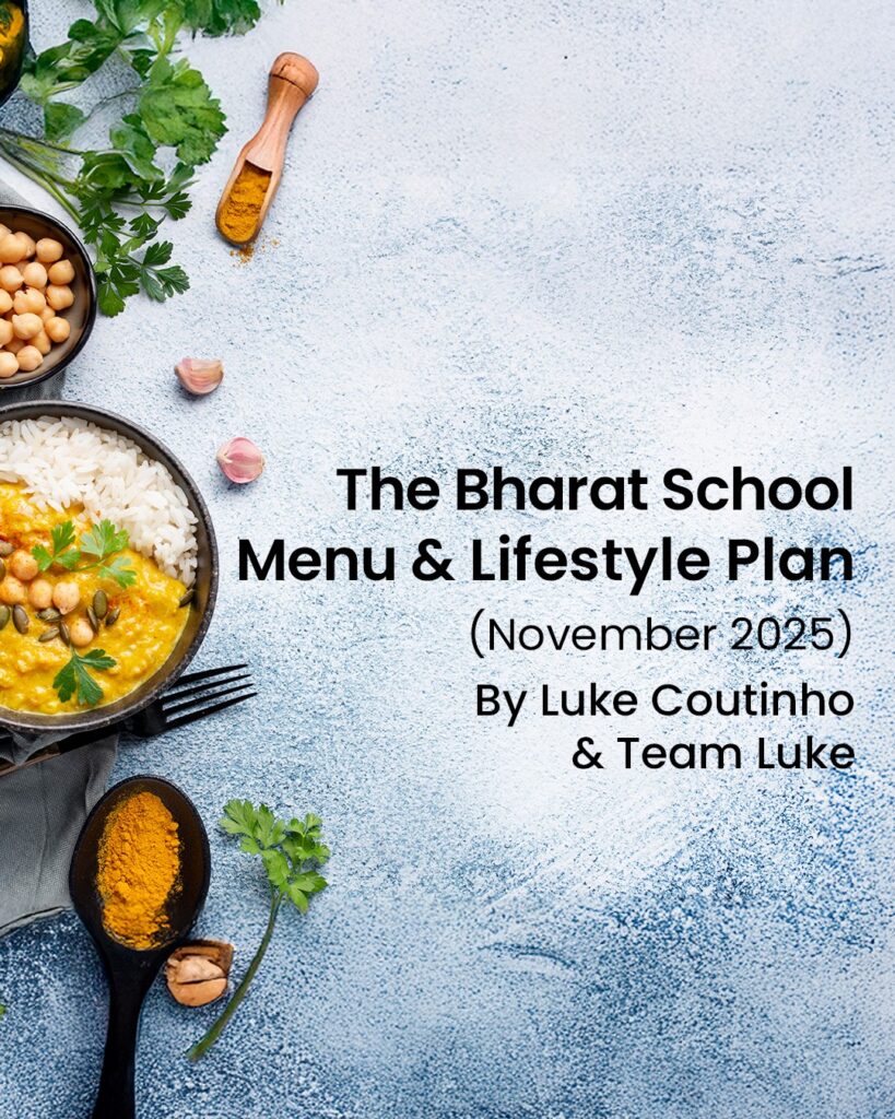 The Bharat School Menu & Lifestyle Plan (November 2025, English)