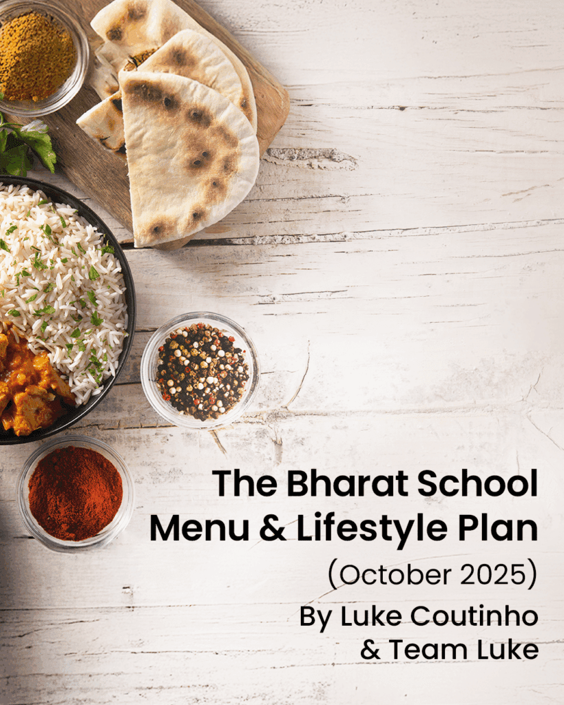 The Bharat School Menu & Lifestyle Plan (October 2025, English)