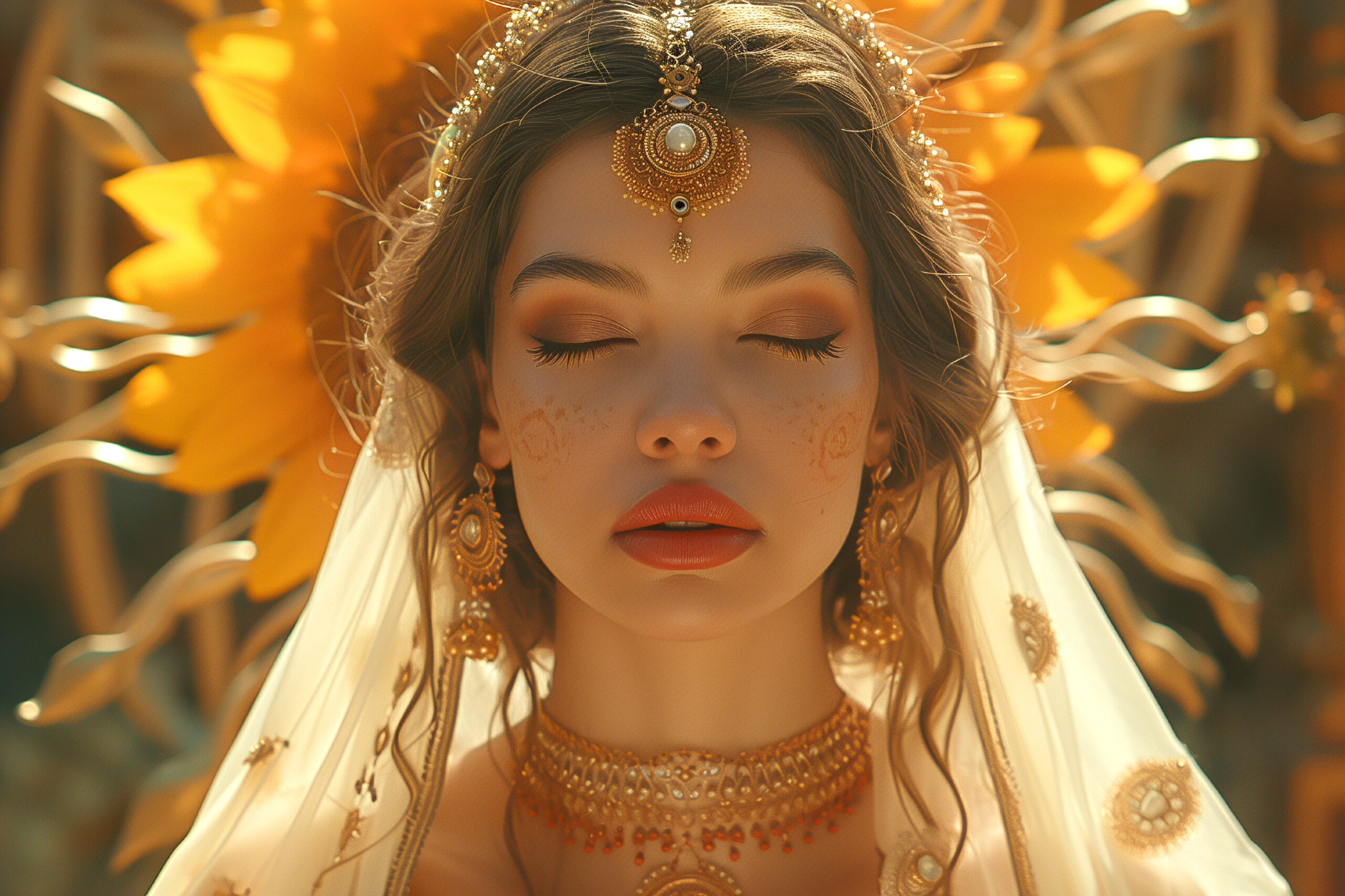Bride glowing after following Luke’s bridal skincare routine