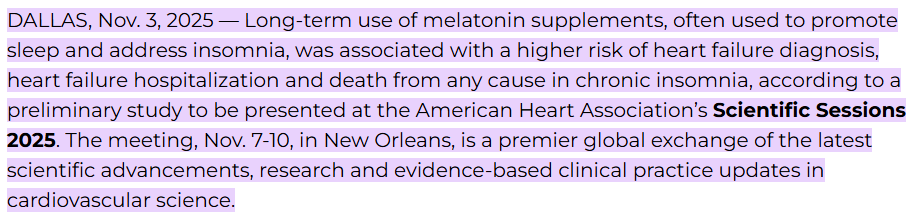 melatonin for sleep