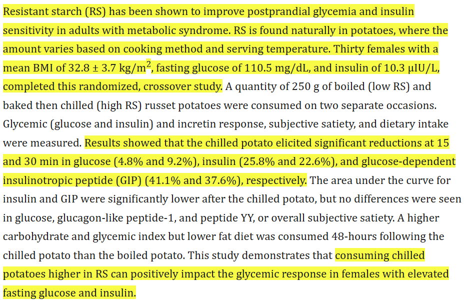 potatoes for diabetics