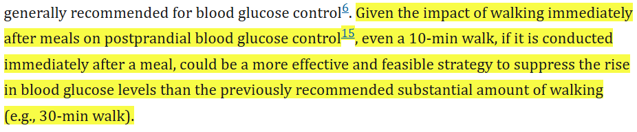 post meal blood sugar control