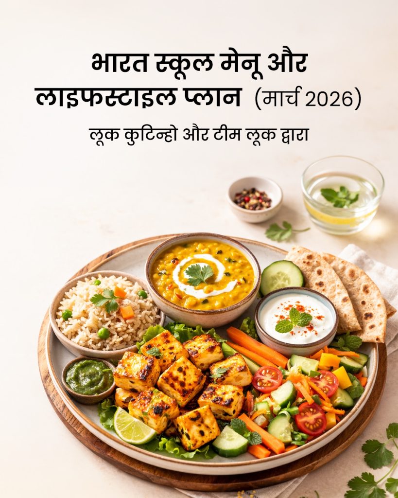 The Bharat School Menu & Lifestyle Plan (March 2026, Hindi)