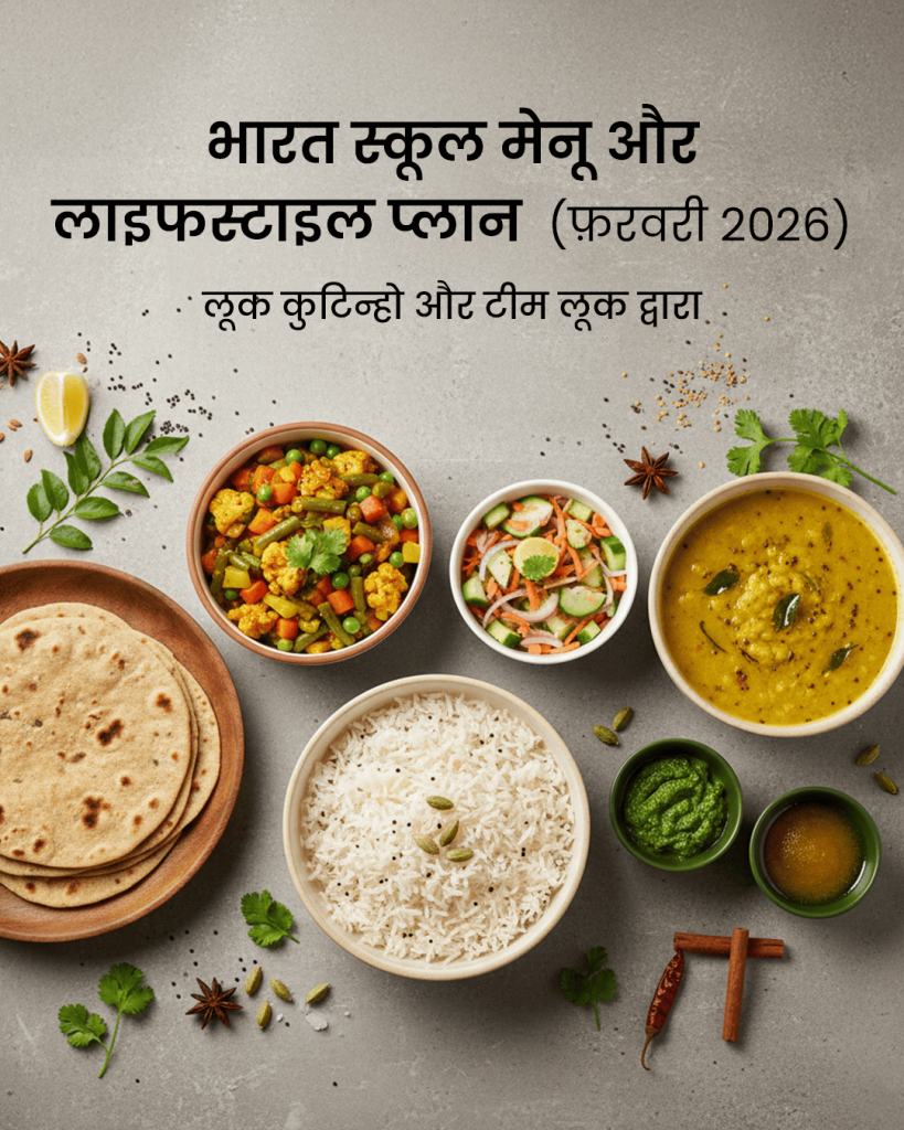 The Bharat School Menu & Lifestyle Plan (February 2026, Hindi)