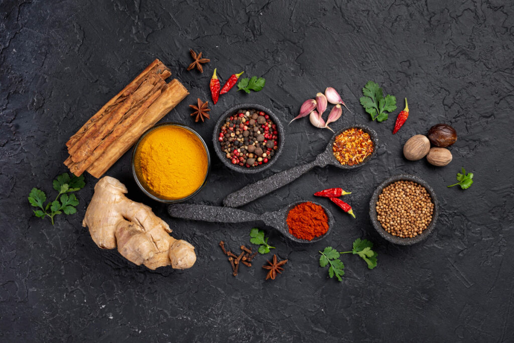 7 powerful spices|Health benefits of spices - turmeric|Spices - Ginger|Spices - Clove|Spices - Garlic|Spices - Cinnamon|Spices - Black Pepper|Spices - Cardamom