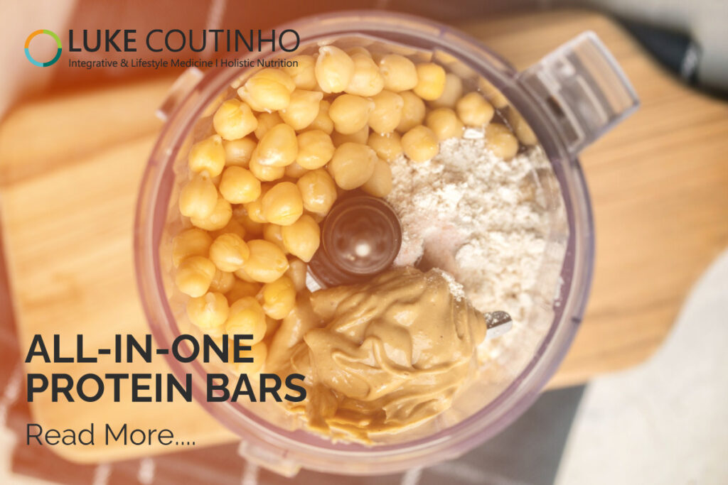All in one protein bars. Balance of indulgence and nutrition.