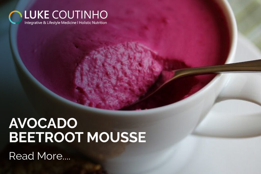 Avocado Beetroot mousse - Satiating creamy toothsome dessert