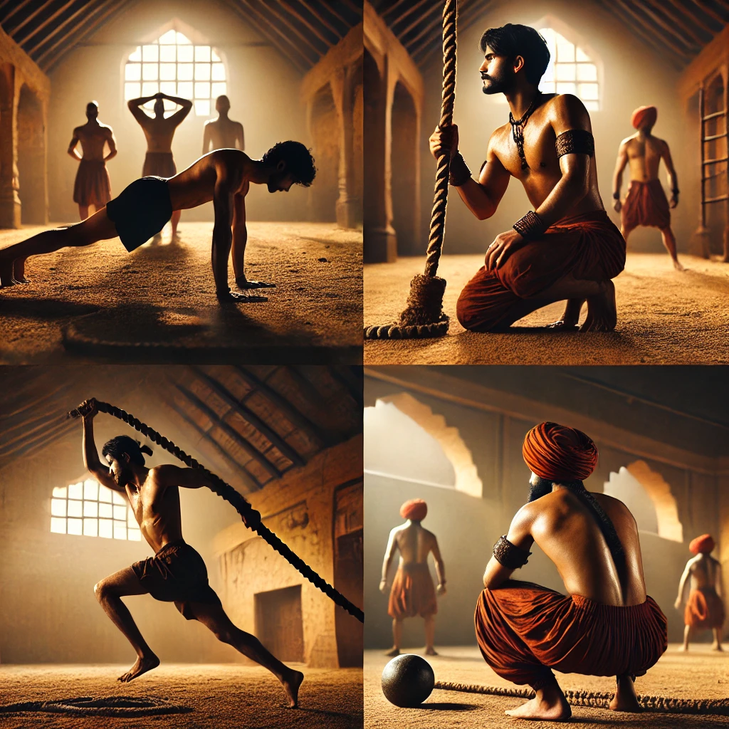 Indian strength training|Baithaks - Indian Strength Training|Danda - Indian Strength Training|Rope Climbing|Gada (Mace) Training|Fitness and strength training|Strength training|