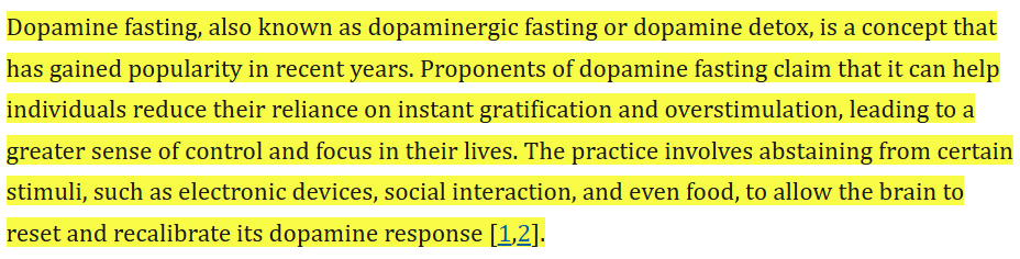 dopamine detox