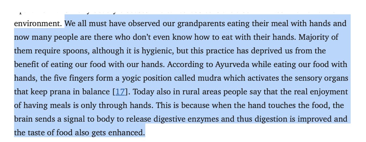 Why Indians Eat With Their Hands: Scientific Reasons & Benefits Why Indians Eat With Their Hands: Scientific Reasons & Benefits
