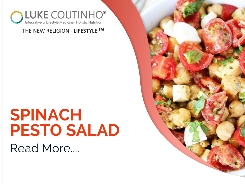 Spinach Pesto Chickpea Salad: Taste the Summer