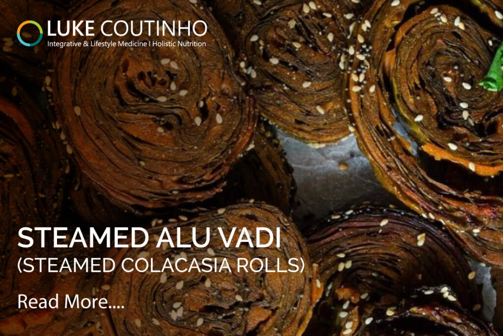 Alu Vadi - Pelting Mumbai rains call for the most comforting tea time snack -Alu vadi a perfect tea time match.
