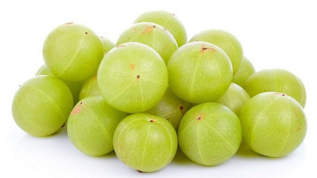 Fresh amla gooseberries rich in vitamin C and antioxidants|amla-benefits-recipes-hack|amla-benefits-recipes-hack