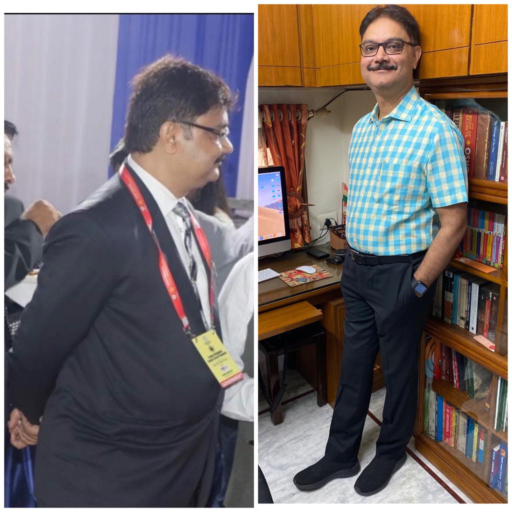 Mr. Sunil Mishra's Inspiring Tale of Losing 14 kgs and Shrinking His Waist by 6 Inches Mr. Sunil Mishra's Inspiring Tale of Losing 14 kgs and Shrinking His Waist by 6 Inches