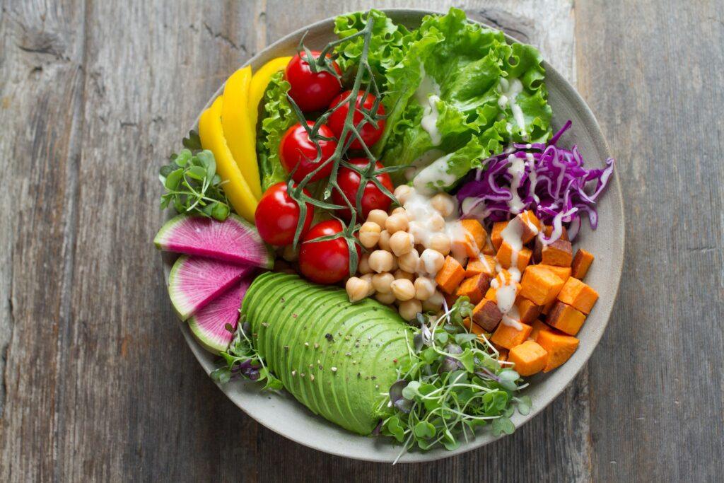 My Top Food and Lifestyle Choices for Better Gut Health Rainbow plate for better gut health.