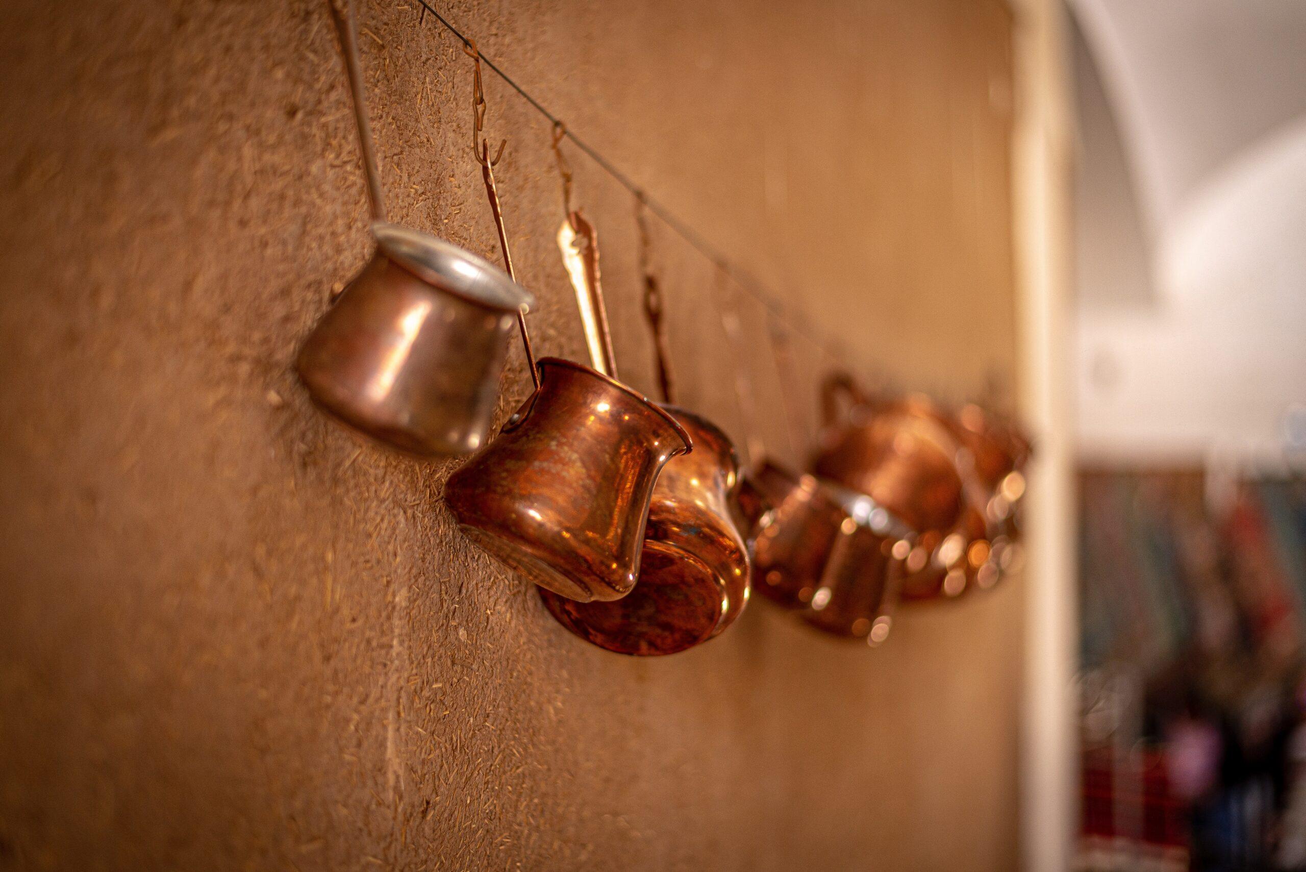 Using A Copper Bottle For Drinking Water? Shiny copper bottle with fresh drinking water