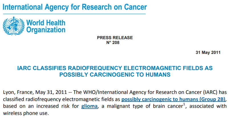 cell phone radiation effects on human body