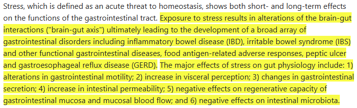 stress and digestive health