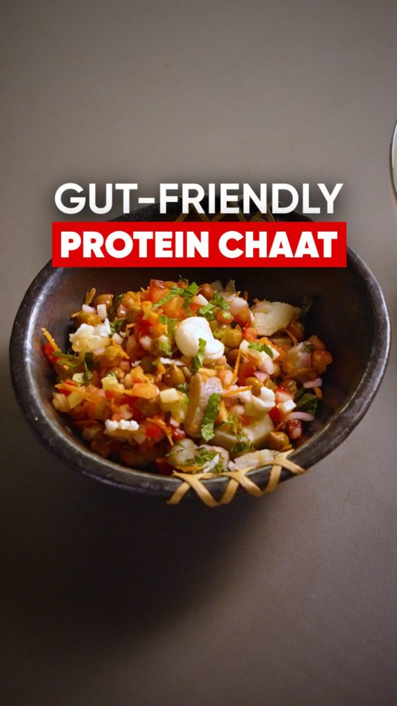 gut friendly protein chaat