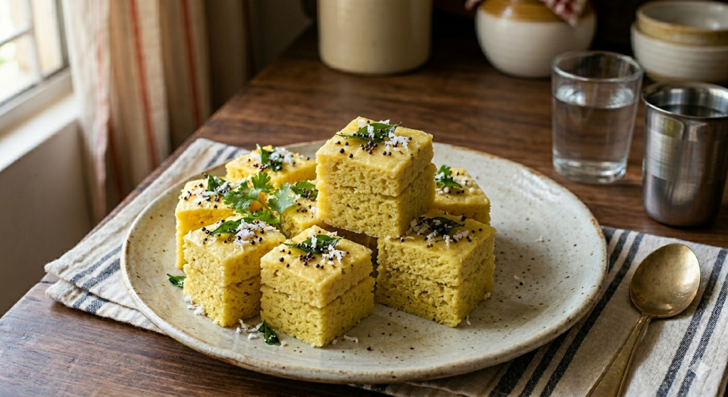 gut-friendly dhokla