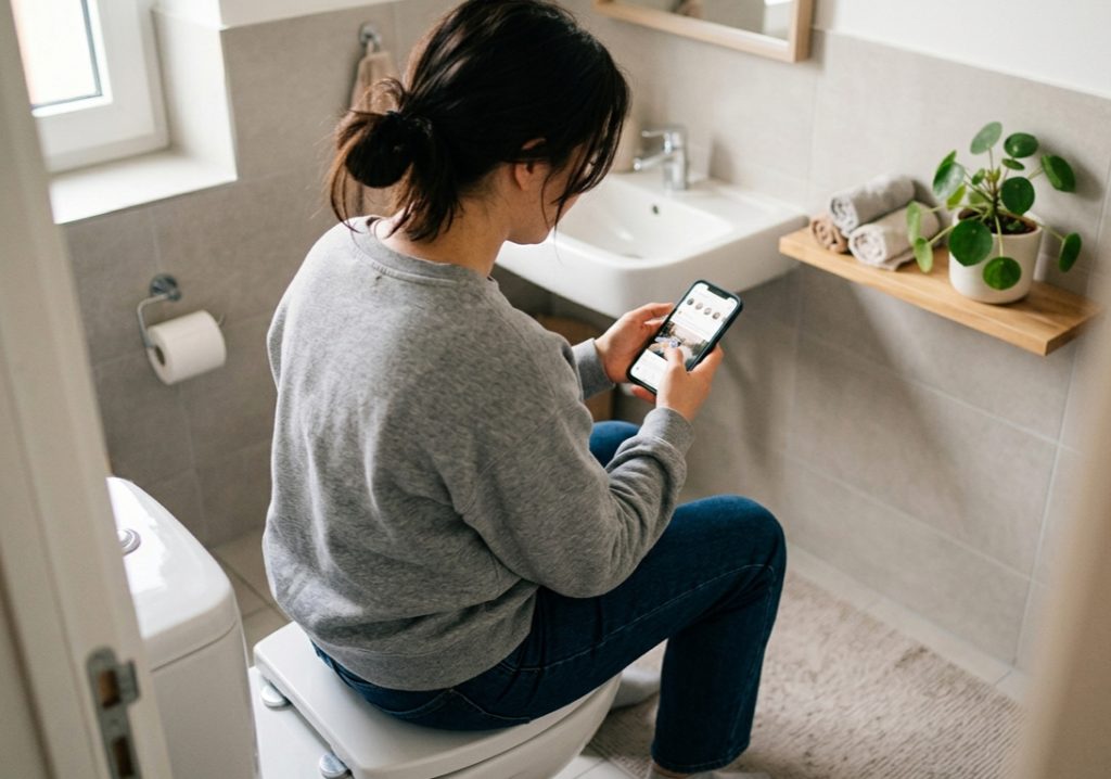 toilet scrolling effects