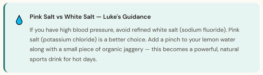 Beat the Heat the Right Way: Luke's FREE Holistic Summer & Heatwave Guide electrolytes for summer
