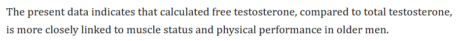 free testosterone