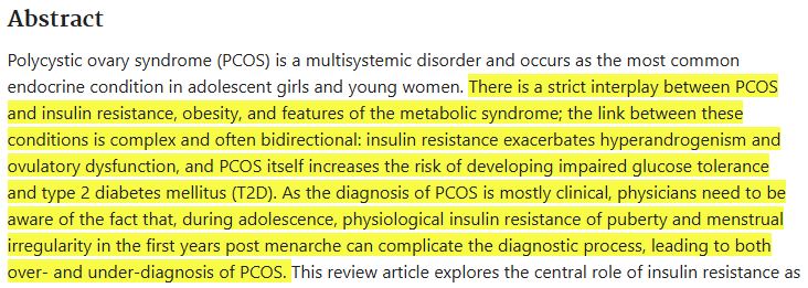 pcos and insulin resistance